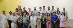 Integrantes do Conselho Técnico, DRS-XII, CONSAÚDE  e demais participantes , durante foto oficial.