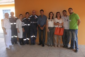 Equipe da SES e CONSAÚDE, durante visita as instalações do SAMU Vale do Ribeira e Central de Regulação.